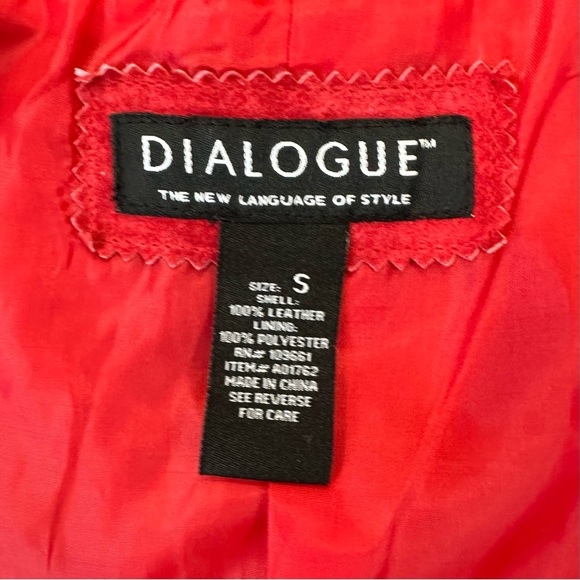 Vintage red suede fringe jacket - sz small - Picture 5 of 10